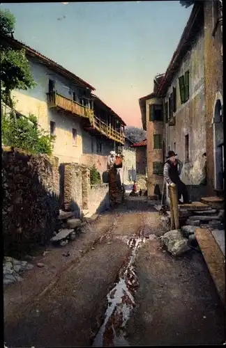 Ak Agra Kanton Tessin, Dorfstraße