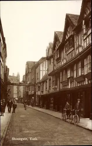 Ak York Yorkshire England, Stonegate