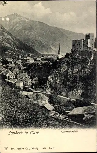 Ak Landeck in Tirol, Gesamtansicht