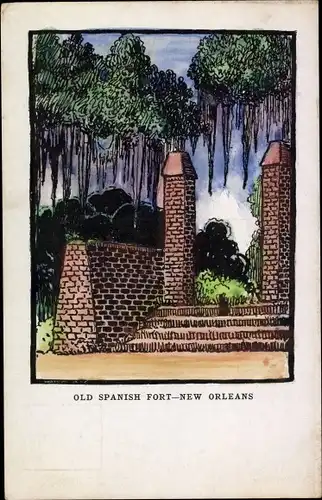 Ak New Orleans Louisiana USA, Old Spanish Fort