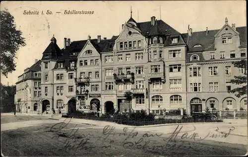 Ak Sebnitz Sächsische Schweiz, Schillerstraße