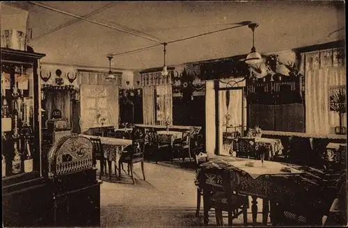 Ak Hohnstein Sächsische Schweiz, Hotel zur Sächsischen Schweiz, Haselhuhns Fremdenhof am Markt