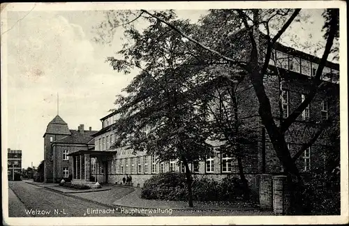 Ak Welzow in der Niederlausitz, Eintracht Hauptverwaltung