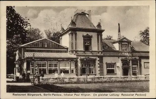 Ak Berlin Pankow, Restaurant Bürgerpark