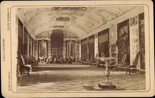 CdV København Kopenhagen Dänemark, Rosenborg Slot, Innenansicht