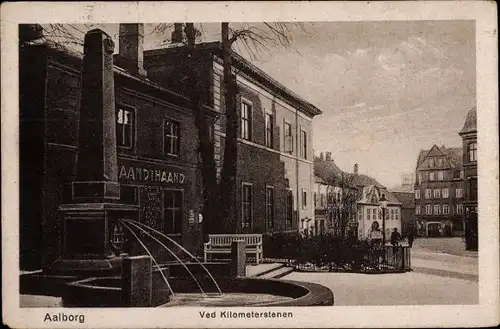 Ak Ålborg Aalborg Dänemark, Ved Kilometerstenen