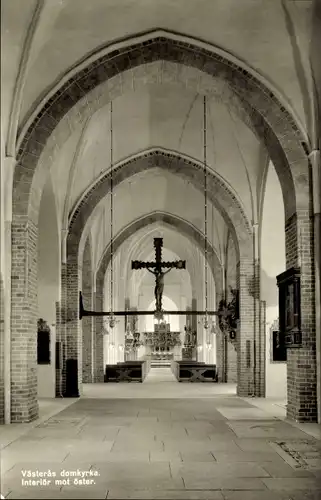 Ak Västerås Schweden, Domkyrka, Kirche, Innenansicht