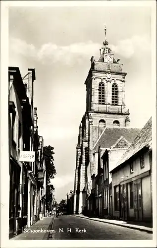 Ak Schoonhoven Südholland Niederlande, N. H. Kerk