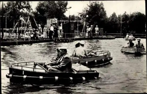 Ak Oud Valkeveen Nordholland, Wasserpartie, Boote