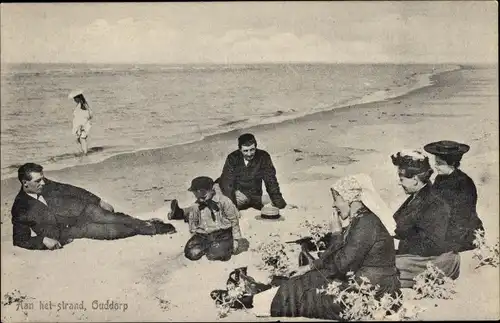 Ak Ouddorp Südholland, Aan het strand