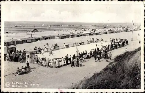 Ak La Panne De Panne Westflandern, Le Skating