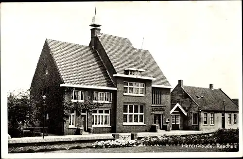 Ak Hazerswoude Dorp Südholland, Raadhuis