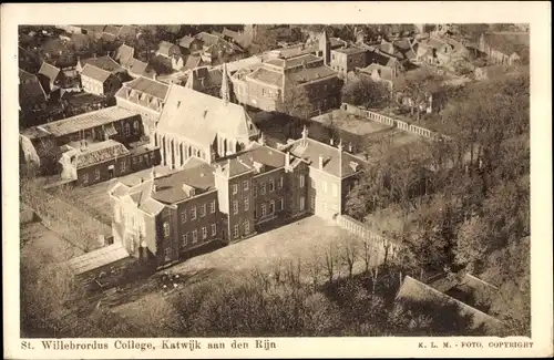 Ak Katwijk aan den Rijn Südholland Niederlande, St. Willebrodus College