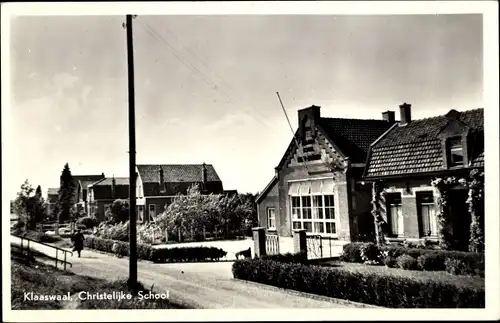 Ak Klaaswaal Südholland, Christelijke School