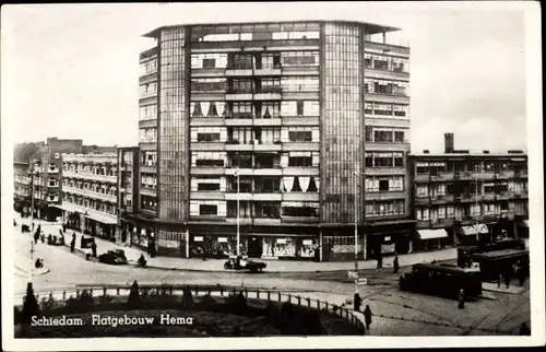 Ak Schiedam Südholland Niederlande, Flatgebouw Hema