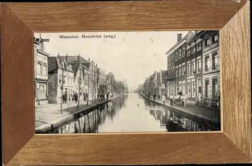 Passepartout Ak Maassluis Südholland, Noordvliet