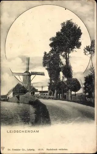 Ak Leidschendam Südholland, Molen, Trenkler 18119