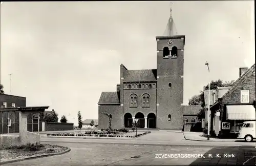 Ak Zevenbergse Hoek Nordbrabant, R. K. Kerk