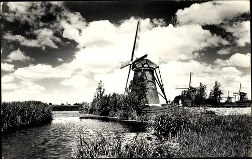 Ak Kinderdijk Molenwaard Südholland Niederlande, Molen, Windmühlen