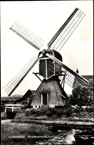 Ak Leiderdorp Südholland, Munnikenmolen