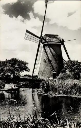 Ak Kinderdijk Molenwaard Südholland Niederlande, Molen, Windmühle