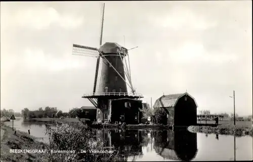 Ak Bleskensgraaf Molenlanden Südholland, Korenmolen De Vriendschap, Windmühle