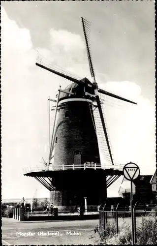 Ak Monster Südholland Niederlande, Molen