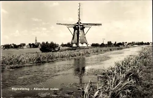 Ak Rijpwetering Südholland, Akkersloot molen