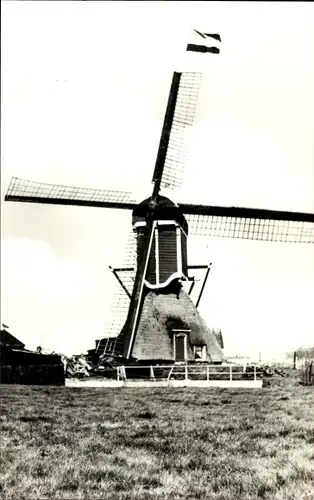 Ak Zoeterwoude Südholland, Grote Polder, Molen