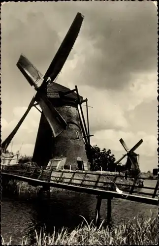 Ak Kinderdijk Molenwaard Südholland Niederlande, Molenlandschap