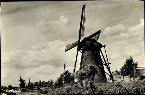 Ak Kinderdijk Molenwaard Südholland Niederlande, Molen