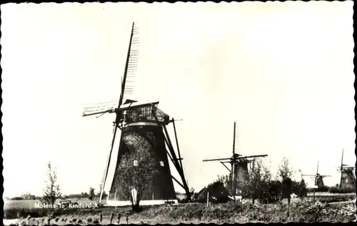 Ak Kinderdijk Molenwaard Südholland Niederlande, Molen