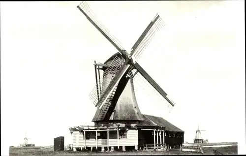 Ak Zaandam Zaanstad Nordholland, Oliemolen De Jager