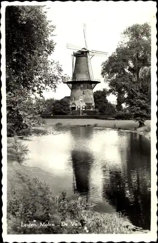 Ak Leiden Südholland Niederlande, Molen de Valk