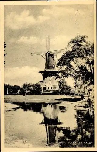 Ak Leiden Südholland Niederlande, Molen de Valk