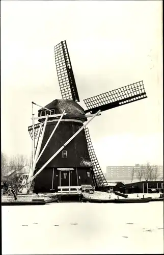 Ak Vijfhuizen Nordholland Niederlande, Poldermolen De Vijfhuis