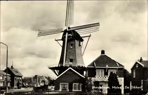 Ak Amstelveen Nordholland Niederlande, Molen De Dikkert