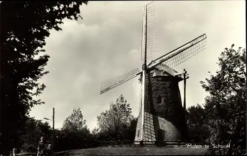 Ak Schoorl Nordholland Niederlande, Molen