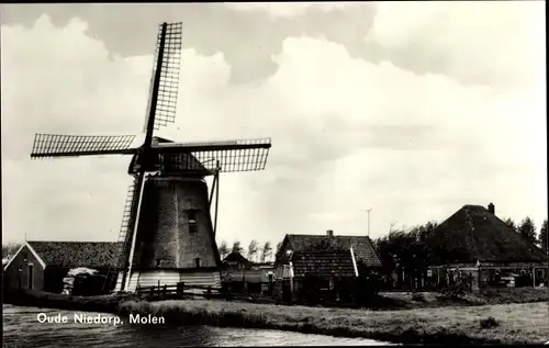 Ak Oude Niedorp Nordholland Niederlande, Molen