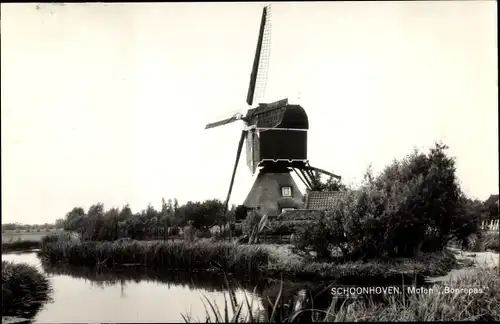 Ak Schoonhoven Südholland Niederlande, Molen Bonrepas