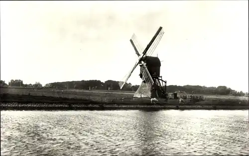 Ak Voorschoten Südholland, Zuid Hoflandsche Polder