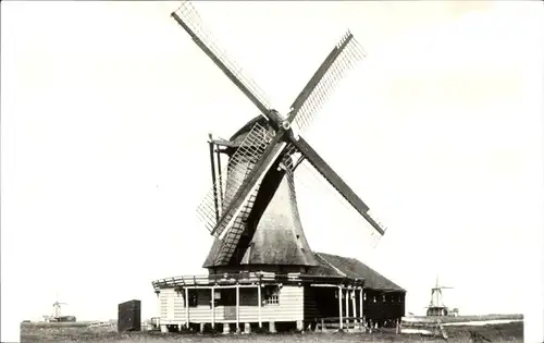 Ak Zaandam Zaanstad Nordholland, Oliemolen De Jager