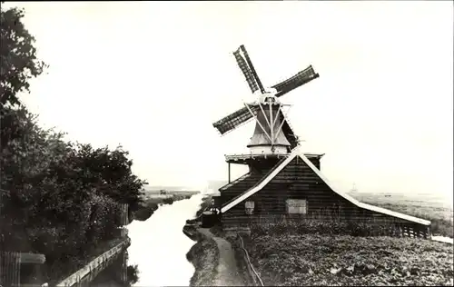 Ak Westzaan Zaanstad Nordholland Niederlande, De Mosterdmolen