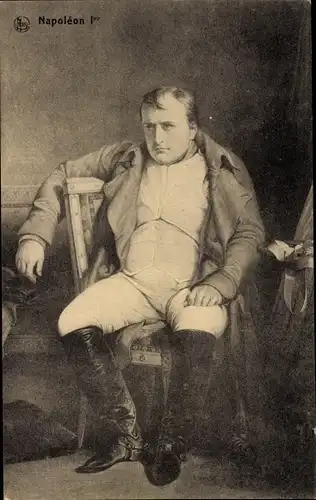 Ak Napoleon Bonaparte, Panorama de la Bataille de Waterloo