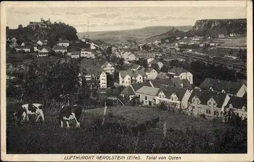 Ak Gerolstein in der Eifel, Total von Osten