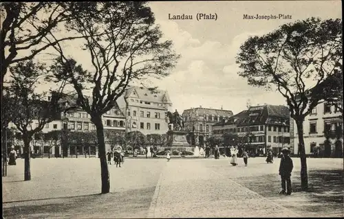 Ak Landau in der Pfalz, Max-Josephs-Platz