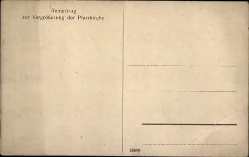 Ak Appenweier in Baden Schwarzwald, Pfarrkirche im Winter, Kreuzigungsgruppe