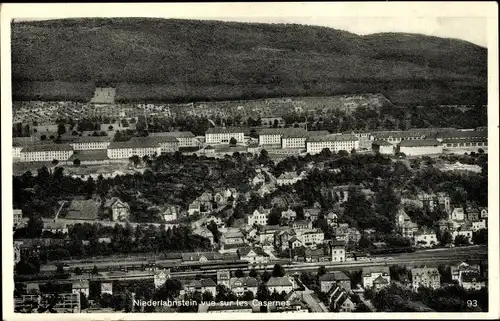 Ak Niederlahnstein Lahnstein am Rhein, Blick auf die Stadt, Kasernen