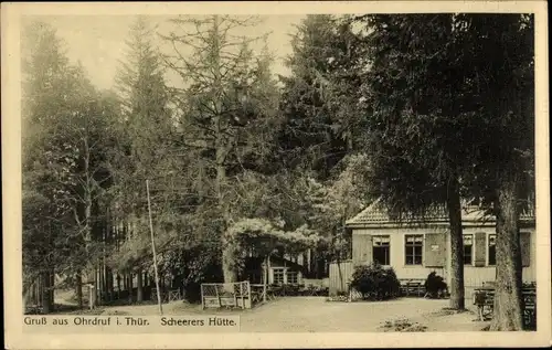 Ak Ohrdruf in Thüringen, Scheerers Hütte