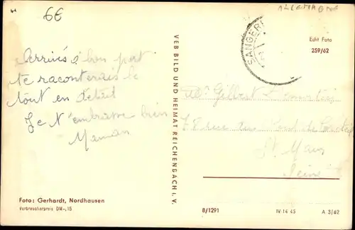 Ak Berga in Thüringen, Nordhäuser Straße, Freibad, Kyffhäuser Denkmal